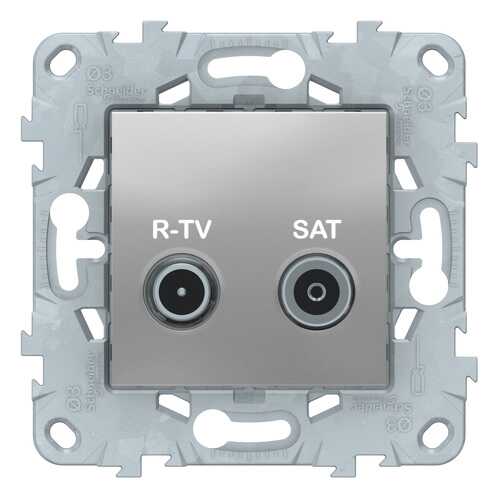 SE Unica New Алюминий Розетка R-TV/SAT, оконечная в Леруа Мерлен