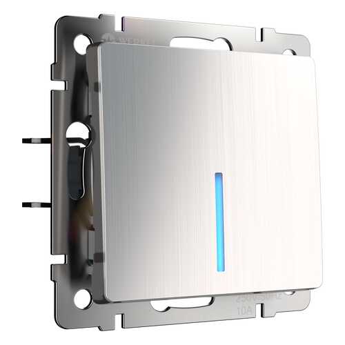 Выключатель Werkel WL02-SW-1G-2W-LED глянцевый никель в Лаура Марлин