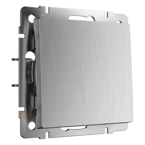 Выключатель Werkel WL09-SW-1G-2W cеребряный рифленый в Лаура Марлин