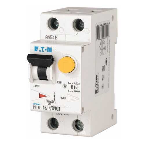 Автоматический выключатель дифференциального тока Eaton PFL6-16/1N/C/003 в Лаура Марлин