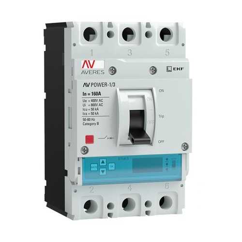 Автоматический выключатель EKF AV POWER-1/3 160А 50kA ETU6.0 в Лаура Марлин