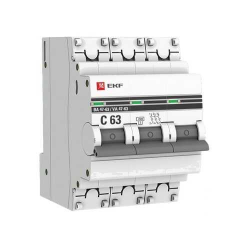 Автоматический выключатель EKF mcb4763-3-1.6C-pro в Леруа Мерлен