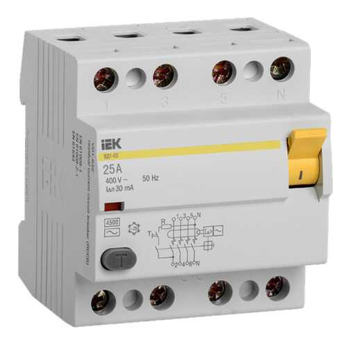 Выключатель IEK ВД1-63 4Р 25А 30мА в Лаура Марлин