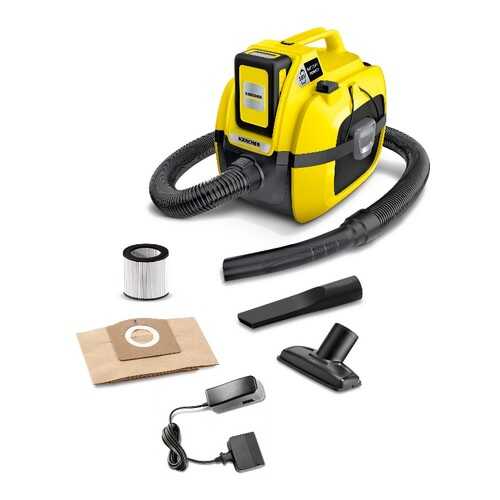 Аккумуляторный строительный пылесос Karcher WD 1 Comapct Set ЗУ в комплекте 1.198-301.0 в Лаура Марлин