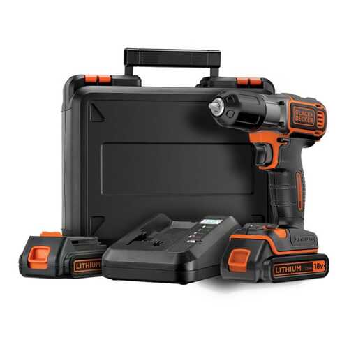 Аккумуляторная дрель-шуруповерт Black+Decker Autosence ASD18KB-QW 18В в Леруа Мерлен