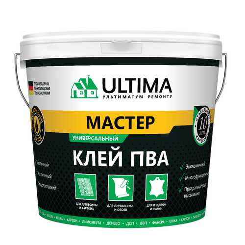 Клей ПВА ULTIMA МАСТЕР, ведро 2,3кг, ULTMST23 в Леруа Мерлен