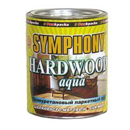 Паркетный Лак Symphony HardWood Aqua Водоразбавляемый шелковисто-матовый 0,9л. в Леруа Мерлен