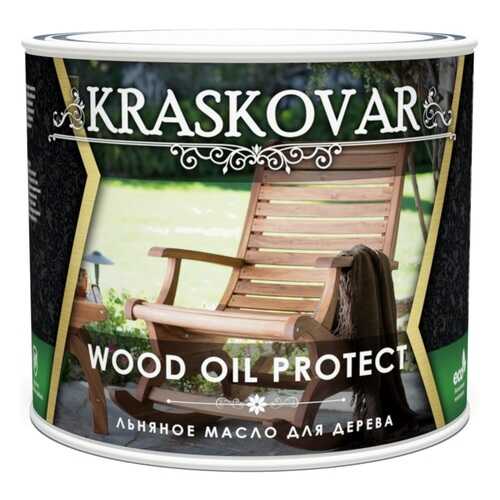 Масло льняное для дерева Kraskovar Wood Oil Protect 0,75 л в Леруа Мерлен