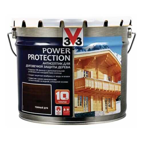 Алкидный антисептик для дерева POWER PROTECTION полуглянец Темный дуб 9л. в Лаура Марлин