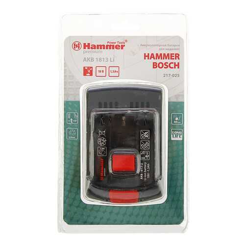 Аккумулятор HAMMER AKB1813Li PREMIUM для BOSCH 179904 в Леруа Мерлен