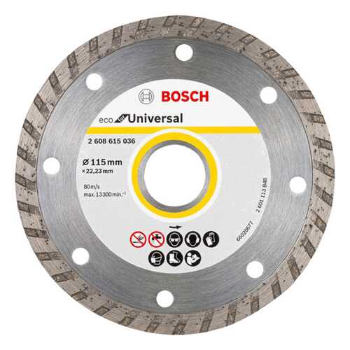 Диск отрезной алмазный Bosch ECO Universal Turbo 115 мм 2608615036 в Лаура Марлин