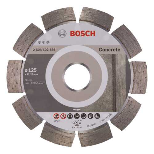 Круг отрезной алмазный Bosch Concrete 125x22.23мм (2608602556) в Леруа Мерлен