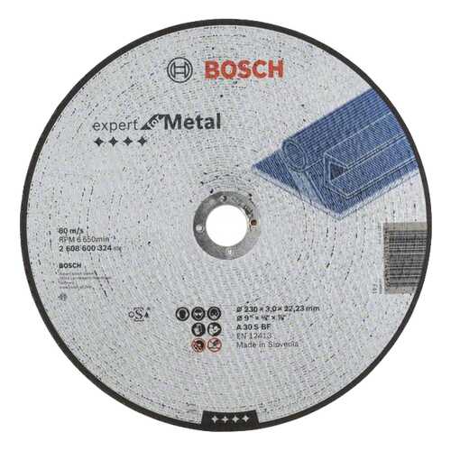 Круг отрезной Bosch A 30 S BF 230x3x22.23мм металл (2608600324) в Леруа Мерлен