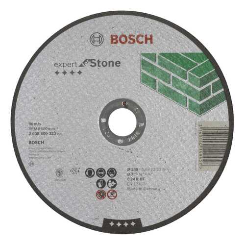 Отрезной круг Bosch КАМЕНЬ 180Х3 мм 2608600323 в Лаура Марлин