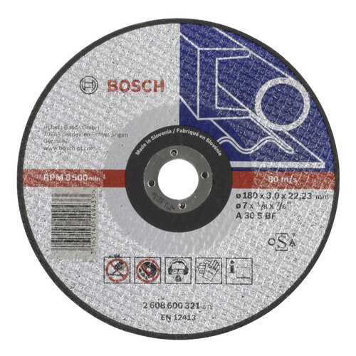Отрезной круг Bosch МЕТАЛЛ 180Х3 мм 2608600321 в Лаура Марлин