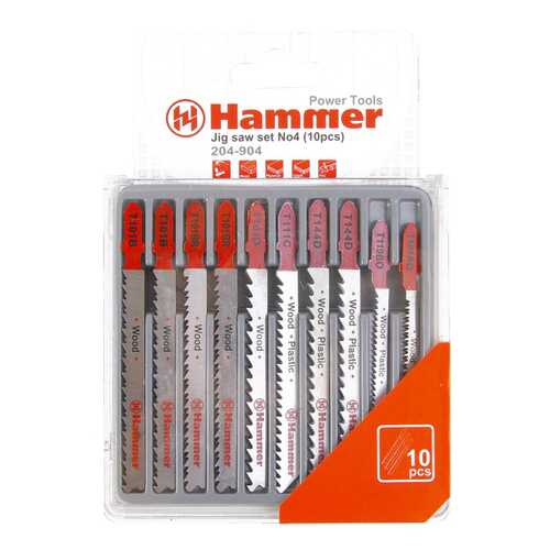 Набор пилок для лобзика Hammer Flex 204-904 JG WD-PL (30577) в Леруа Мерлен