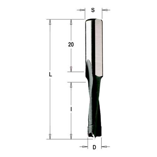 Фреза HW для дюбельного фрезера MAFELL 10x30x58 Z=2 S=8 RH CMT 312.100.11 в Леруа Мерлен