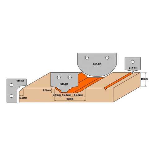 Нож твердосплавный 50x30x2 (профиль B2) CMT 615.B2 в Леруа Мерлен