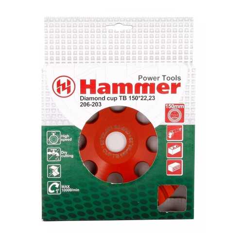 Чашка алмазная шлифовальная по бетону Hammer Flex 206-203 CUP TB (30702) в Лаура Марлин