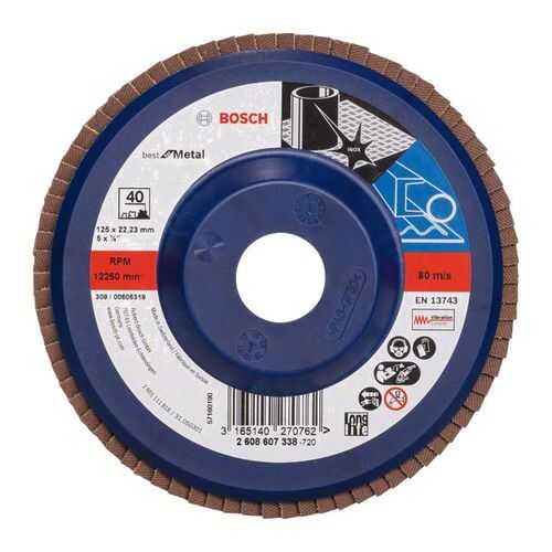 Круг лепестковый Bosch 115мм K60 Best for Metal 2608607323 в Лаура Марлин
