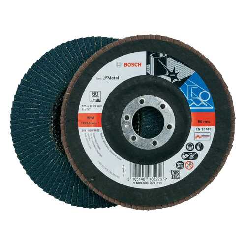 Круг лепестковый Bosch 125мм K60 Best for Metal 2608606923 в Лаура Марлин