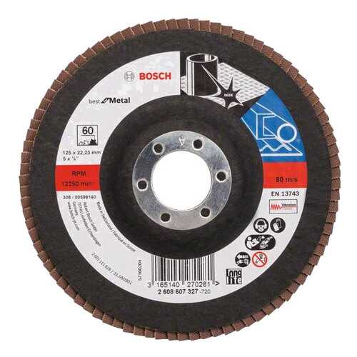 Круг лепестковый Bosch 125мм K60 Best for Metal 2608607327 в Лаура Марлин