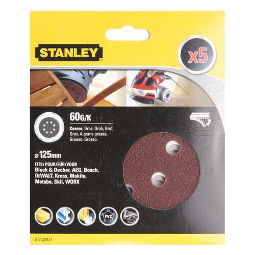 Круг шлифовальный универсальный для эксцентриковых шлифмашин STANLEY STA32027-XJ в Лаура Марлин