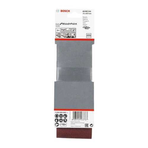 Шлифовальная лента для ленточной шлифмашины и напильника Bosch SH 75 K60,80,100 2608606040 в Лаура Марлин