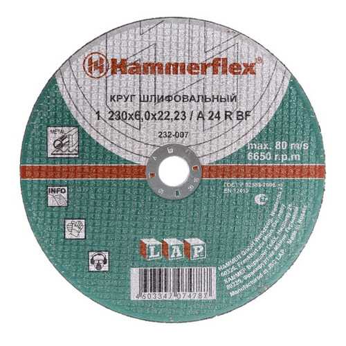 Шлифовальный диск по металлу для угловых шлифмашин Hammer Flex 232-007 (77943) в Леруа Мерлен