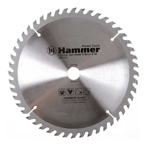 Диск пильный Hammer Flex 205-116 CSB WD 210мм*48*20/16мм по дереву 30666 в Леруа Мерлен