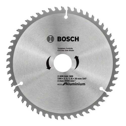 Диск по дереву Bosch ECO ALU/Multi 190x30-54T 2608644389 в Леруа Мерлен