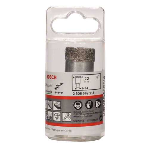 Алмазная коронка Bosch 22мм DRY SPEED 2608587116 в Леруа Мерлен