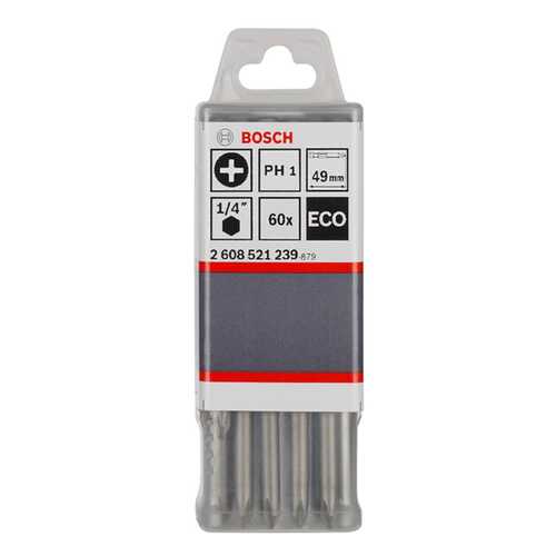 Набор бит для дрелей Bosch PH2 49MM ECO 2608521240 60 шт в Леруа Мерлен