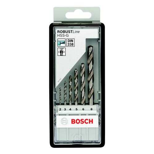 Набор сверл BOSCH Robust Line 6 шт (2607010529) в Леруа Мерлен