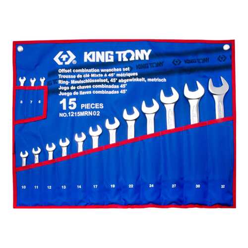 Набор комбинированных ключей KING TONY 6-32 мм 15 предметов 1215MRN02 в Лаура Марлин