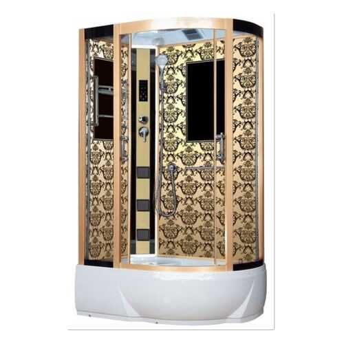 Душевая кабина Niagara Lux NG-7712GL 120x80x215, золото с узором в Лаура Марлин
