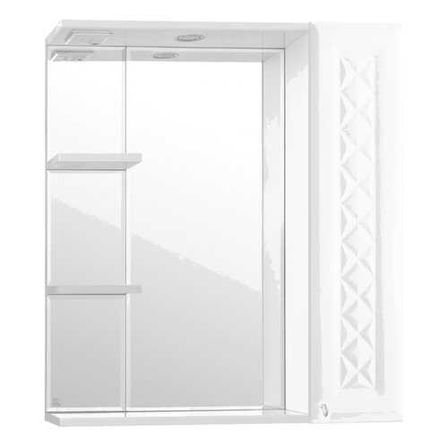 Зеркальный шкаф Style Line Канна 75/С Люкс белый в Лаура Марлин