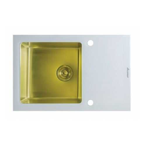 Кухонная мойка Seaman Eco Glass SMG-780W Gold (PVD) Золотой в Лаура Марлин
