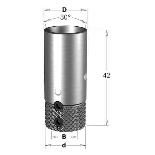 Патрон для свёрел на станок VITAP (APA70) D=10x16 LT=42 RH/LH 360.101.00 в Леруа Мерлен